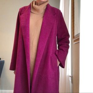 Pink Micro-suede Trench